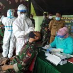 Anggota Satgas TMMD Ke 110 Kodim 1617 Jembrana Jalani Rapid Tes Antigen