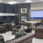 Pangdam XII/Tpr Terima Paparan Rencana Pengamanan Latihan YTP Yonif R 641/Bru