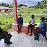 Babinsa Kodim 1802/Sorong Komsos Dengan Dinas Kesehatan