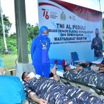 Peringati HUT ke-76 Kemerdekaan RI,   TNI AL Gelar Serbuan Donor Plasma Konvalescent dan Donor Darah Masyarakat Maritim