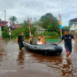 Terdampak Banjir, Personel Koramil Psb Utara Pantau Wilayah Binaan.