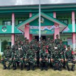 Satgas Pamtas RI-RDTL Sektor Barat Terima Kunjungan dari Kepala Staf Divisi Infanteri 3 Kostrad.