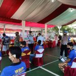 Bhabinkabtibmas Polsek Tigaraksa Polresta Tangerang Amankan Jalannya Vaksinasi tahap II  terhadap  Narapidana Di Rutan Kals I Tangerang.