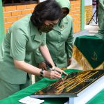 Ketua Persit KCK PD XVIII/Kasuari Resmikan Posbindu PTM Korem 181/PVT Dan PTM Batalyon Zipur 20/PPA.