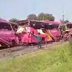 Kecelakaan Beruntun TOL Serang Rombongan Ponpes Miftahul Khaer Curug Tangerang