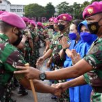 Apel Khusus dan Halal Bihalal Prajurit Menart 2 Marinir