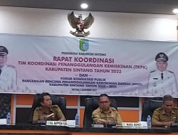 Melkianus Wakil Bupati Sintang Buka Rakor TKPK di Balai Praja, Ini Harapannya”?
