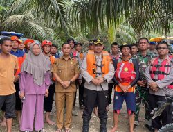 Hari Kedua Pencarian Orang Hanyut Di Sungai Batang Lubuh, Kapolres Rohul Turun Langsung Dan Kerahkan Personil