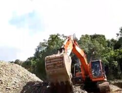 Di Duga Tambang Batu Split Batu Tunau Tidak Berijin Digunakan Untuk Proyek Pengerasan Jalan