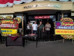 *HUT Bhayangkara ke-78, Danramil 01/Tamansari Mayor Inf Mulia Adi Dharma di Wakili Peltu Anton Sugiatno Bersama Camat Tamansari Gruduk Mapolsek Metro Tamansari*