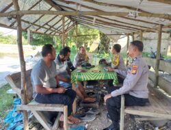 Giat Progam Jum’at Curhat Personil Polsek Rambah, Sampaikan Pesan Kapolres Rohul Soal Larangan Membakar Lahan