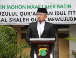 Kapolres Metro Jakarta Utara dan Jajaran Rayakan Idulfitri dengan Shalat dan Halal Bihalal
