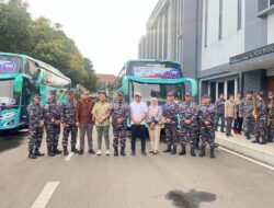 Prajurit Yonmarhanlan III Jakarta Ikuti Mudik Gratis TNI AL, Rayakan Lebaran di Kampung Halaman