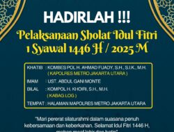 Kapolres Metro Jakarta Utara Gelar Sholat Idul Fitri 1446 H Bersama Warga, Pererat Silaturahmi di Hari Kemenangan