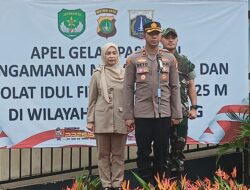 Sinergi TNI-Polri, Polsek Kelapa Gading Gelar Apel Pengamanan Malam Takbiran dan Sholat Idul Fitri