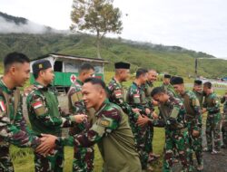 Di Tengah Penugasan, Satgas Yonif 112/DJ Rayakan Idul Fitri dengan Semangat Kebersamaan
