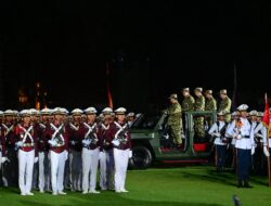 Panglima TNI Hadiri Parade Senja dan Penurunan Bendera yang Dipimpin Presiden RI Prabowo Subianto