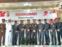 Wujud Soliditas, Personel Lanal Simeulue Hadiri Upacara HUT ke-79 Bhayangkara di Mapolres Simeulue