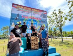 Sambut HUT Armada RI, Lanal Bengkulu Gelar Lomba Burung Berkicau Danlanal Cup