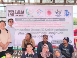 Koalisi Masyarakat Sipil Salurkan Donasi dan Layanan Kesehatan untuk Warga Terdampak Banjir Rob di Muaragembong