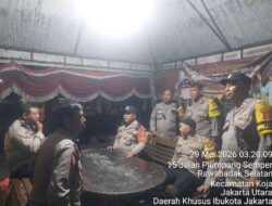 Polisi Siaga di Pos Pantau Pasar Ular Plumpang, Antisipasi Tawuran dan Kejahatan Jalanan