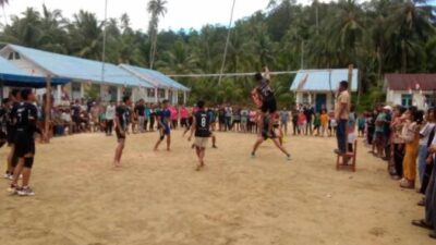 Sambut HUT Ke-81 RI, Turnamen Voli Putra Meriahkan Tanah Masa