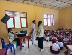 Puskesmas Tanah Masa Gelar Vaksinasi bagi Siswa SDN 075077 Bawo Ofuloa