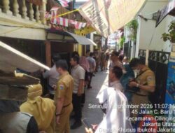 Polsek Cilincing Kawal Aksi Kemanusiaan Jaga Jakarta Plus di Kalibaru
