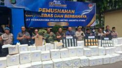 Polres Metro Jakut Musnahkan 9,73 Juta Butir Obat Keras Ilegal
