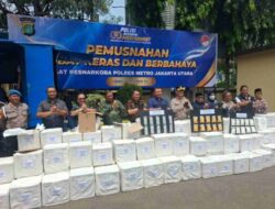 Polres Metro Jakut Musnahkan 9,73 Juta Butir Obat Keras Ilegal